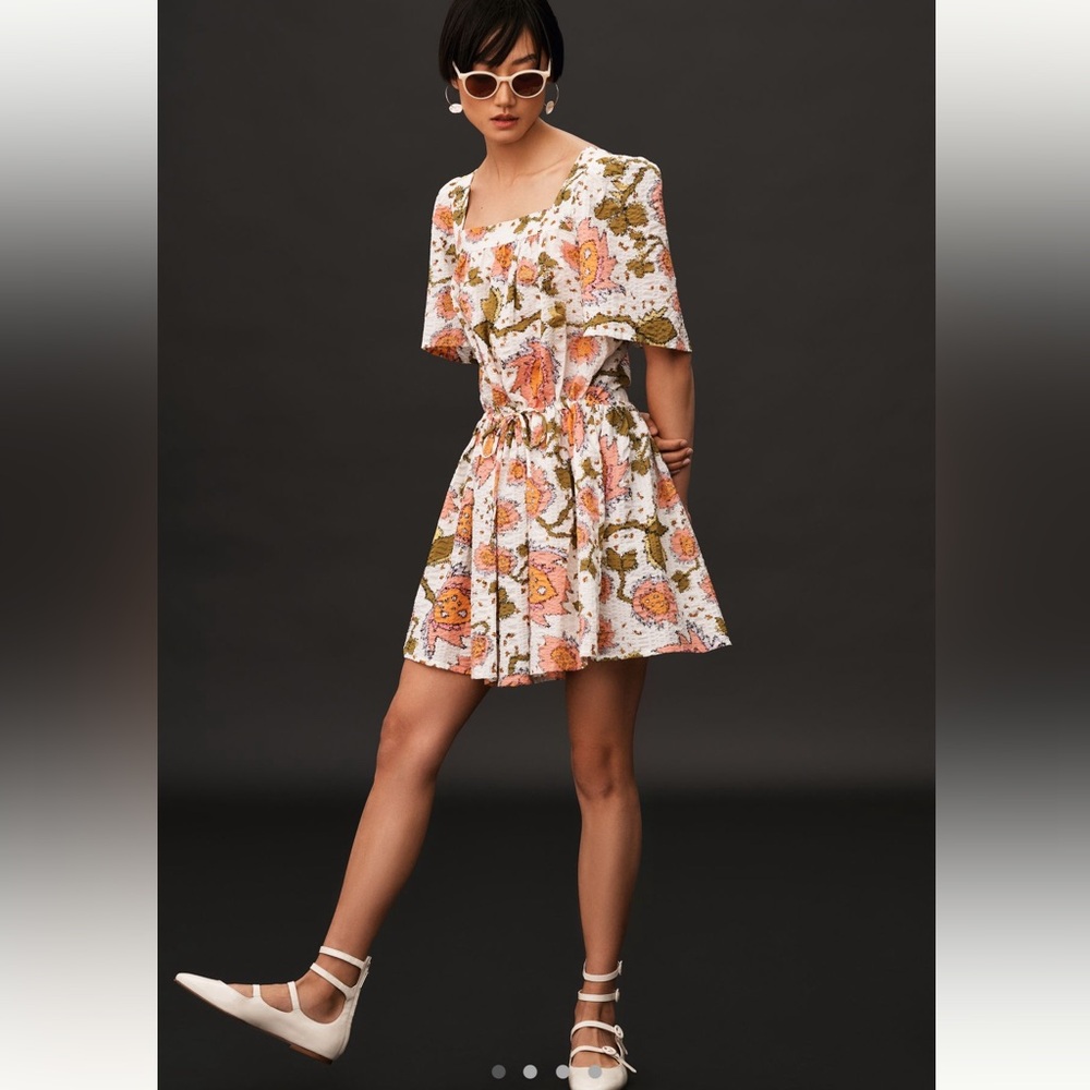 Anthropologie floral dress